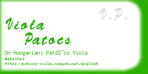 viola patocs business card
